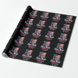 Drill Baby Drill Trump 2025, de Amerikaanse onafha Cadeaupapier