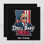 Drill Baby Drill Trump 2025, de Amerikaanse onafha Kaart (Voorkant / Achterkant)