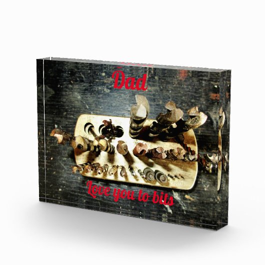 Drill Bits Love You to Bits Dad Fotoblokken (Rechts)