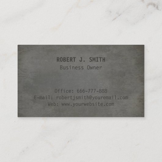 Drill Concrete Home Improvement Visitekaartjes (Achterkant)