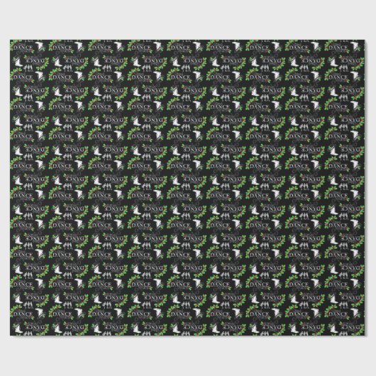 Drill Dance Team Proud Dance Mans Kerstmis Cadeaupapier (Vlak)