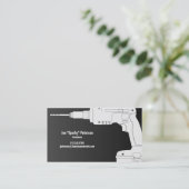 Drill Power Tool Handyman Visitekaartje (Staand voorkant)