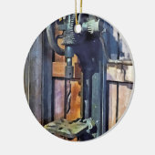 Drill Press in Shop Keramisch Ornament (Links)