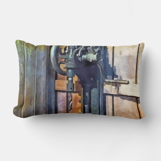 Drill Press in Shop Kussen (Voorkant)