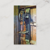 Drill Press in Shop Visitekaartje (Achterkant)