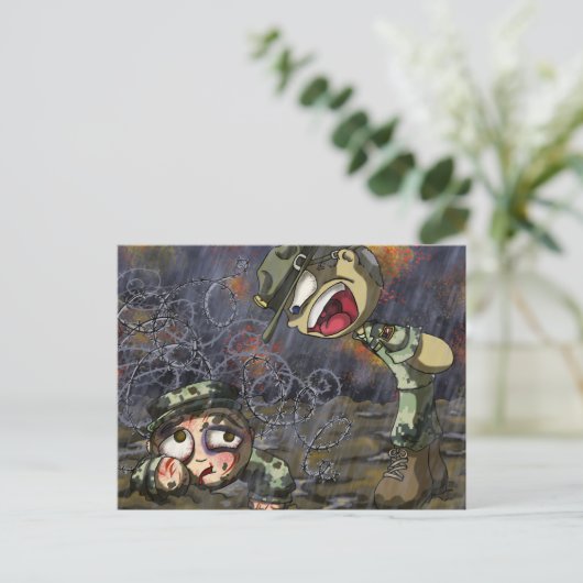 Drill Sergeant Briefkaart (Staand voorkant)