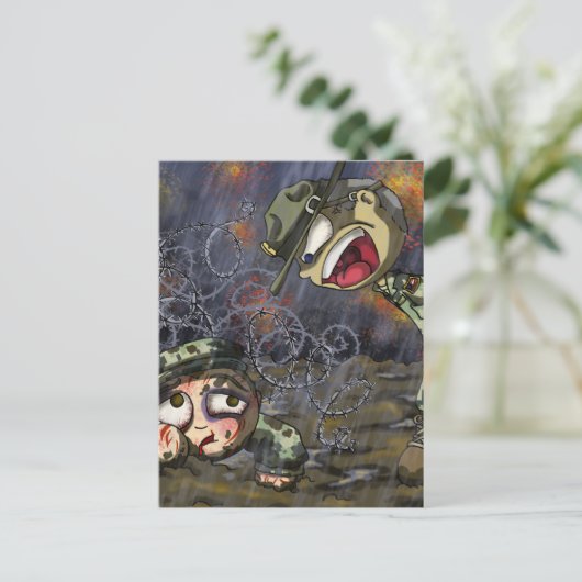 Drill Sergeant Briefkaart (Staand voorkant)