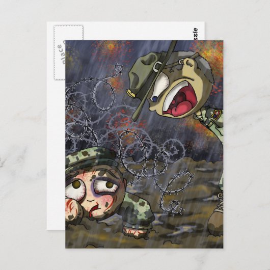 Drill Sergeant Briefkaart (Voorkant / Achterkant)