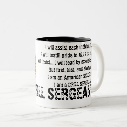Drill Sergeant Coffee Mok (Voorkant rechts)