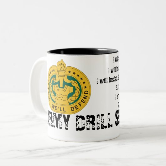 Drill Sergeant Coffee Mok (Voorkant links)