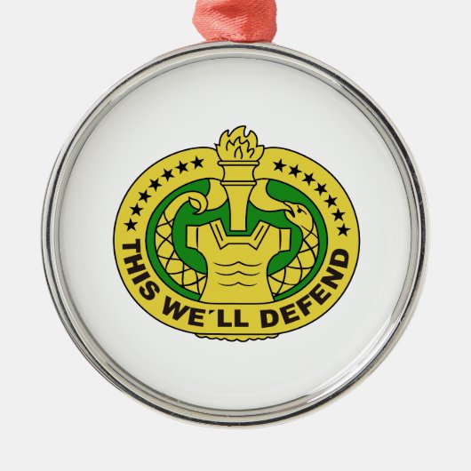DRILL SERGEANT FILLED METALEN ORNAMENT (Voorkant)