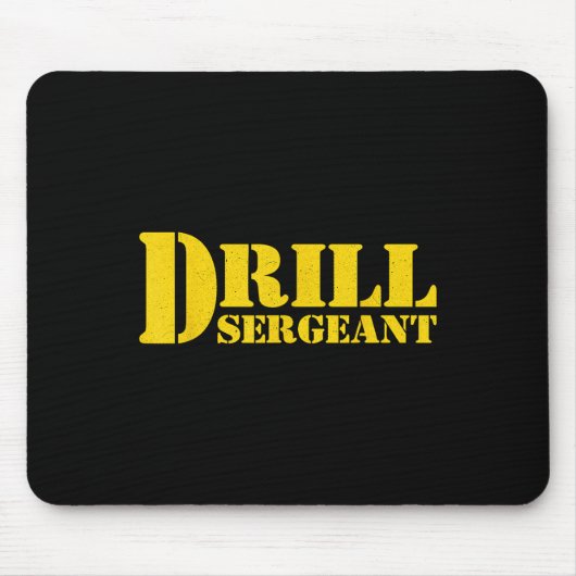 Drill Sergeant Uniform Militair Boot Camp Instruct Muismat (Voorkant)