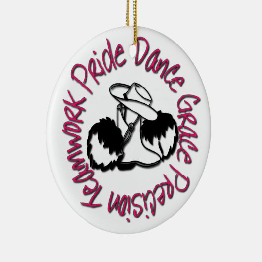 Drill Team - Dance Grace Precision-team Pride Keramisch Ornament (Rechts)
