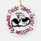 Drill Team - Dance Grace Precision-team Pride Keramisch Ornament (Voorkant)