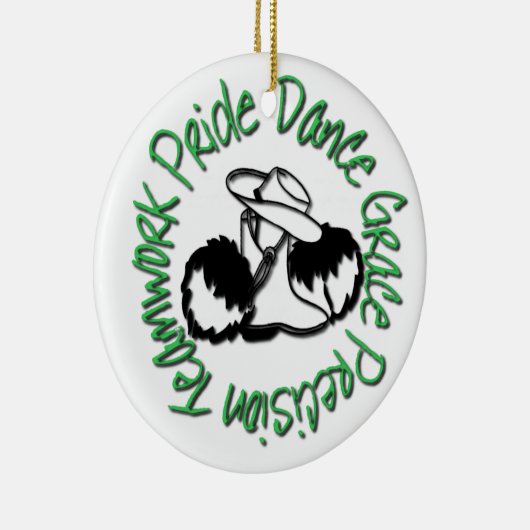 Drill Team - Dance Grace Precision-team Pride Keramisch Ornament (Rechts)