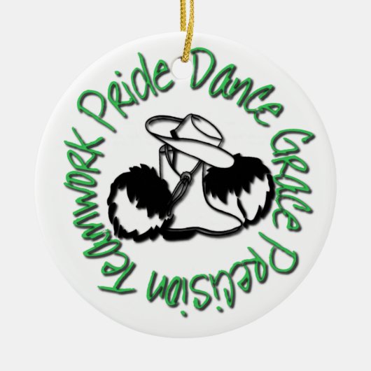 Drill Team - Dance Grace Precision-team Pride Keramisch Ornament (Voorkant)