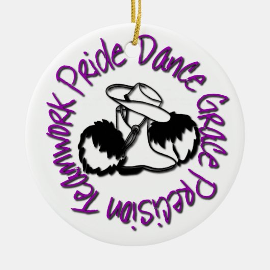 Drill Team - Dance Grace Precision-team Pride Keramisch Ornament (Voorkant)
