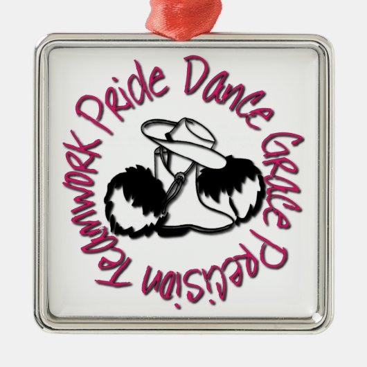 Drill Team - Dance Grace Precision-team Pride Metalen Ornament (Voorkant)