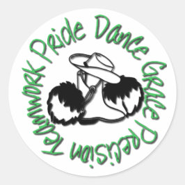 Drill Team - Dance Grace Precision-team Pride Ronde Sticker