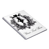 Drill Team Girl in een Lijst van het hart Notitieboek (Rechterzijde)