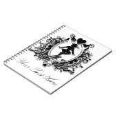 Drill Team Girl in een Lijst van het hart Notitieboek (Linkerzijde)