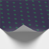 Drillende polka-stippen (groot) cadeaupapier (Hoek)
