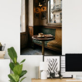 Drillerige interieur van een Pariijs café Poster (Thuiskantoor)
