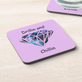 Drillin en Chillin Bier Onderzetter (Linkerzijde)