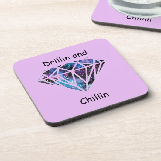 Drillin en Chillin Bier Onderzetter (Linkerzijde)