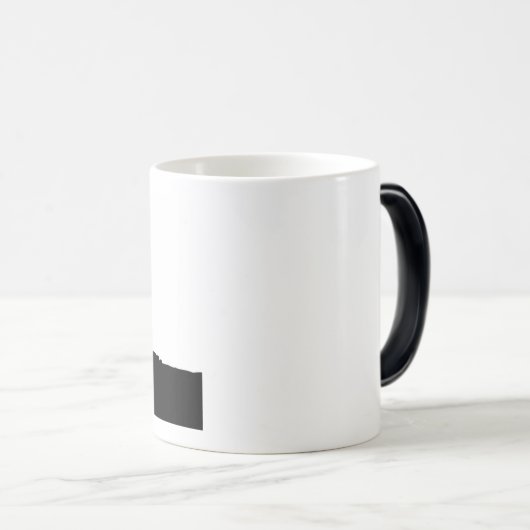 Drilling Rig Silhouette Magische Mok (Voorkant rechts)