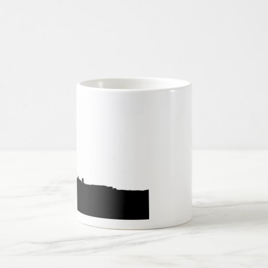 Drilling Rig Silhouette Magische Mok (Center)