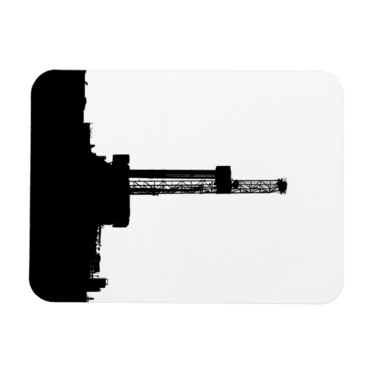 Drilling Rig Silhouette Magneet (Horizontaal)