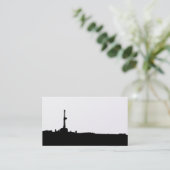 Drilling Rig Silhouette Visitekaartje (Staand voorkant)