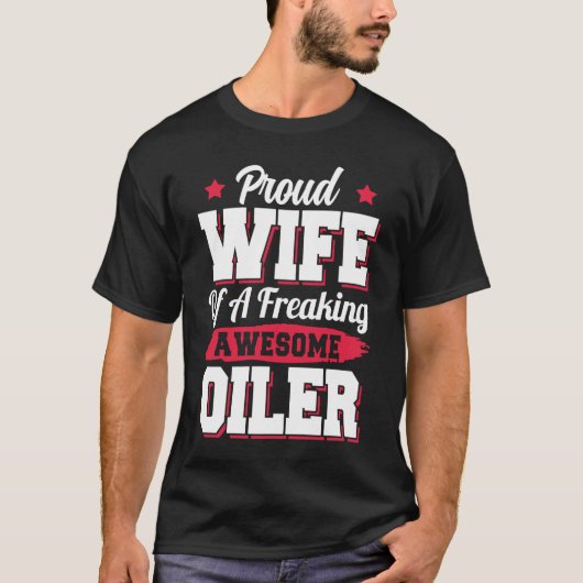 Drillingrooster voor boorplatforms Rougheck Oiler  T-shirt (Voorkant)