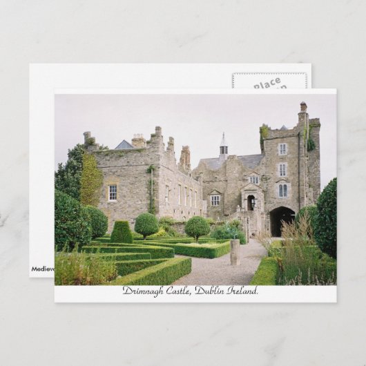 Drimnagh Castle, Dublin Ierland. Briefkaart (Voorkant / Achterkant)