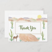 Dringend avontuur begint Baby shower Dank u Bedankkaart (Voorkant / Achterkant)