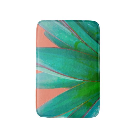 Dringend botanisch groen en pekelwater badmat (Voorkant Verticaal)