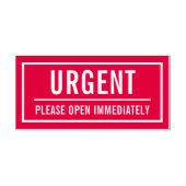 Dringend Open Onmiddellijk Zelfinktende Stempel (Design)