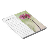 Dringend roos in roze notitieblok (Schuin)