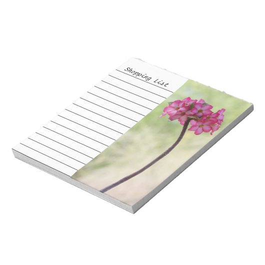 Dringend roos in roze notitieblok (Linkerzijde)