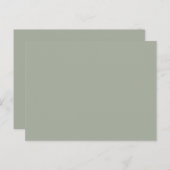 Dringend staal Solid Color Briefkaart (Voorkant / Achterkant)