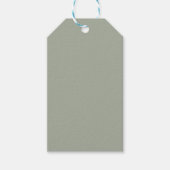 Dringend staal Solid Color Cadeaulabel (Voorkant)