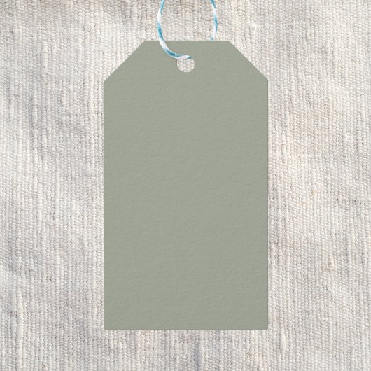 Dringend staal Solid Color Cadeaulabel