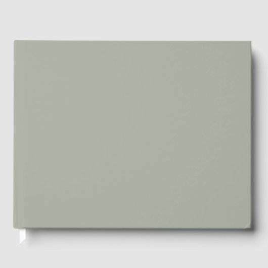 Dringend staal Solid Color Gastenboek (Voorkant)