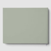 Dringend staal Solid Color Gastenboek (Achterkant)