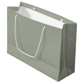 Dringend staal Solid Color Groot Cadeauzakje (Voorkant Gekanteld)