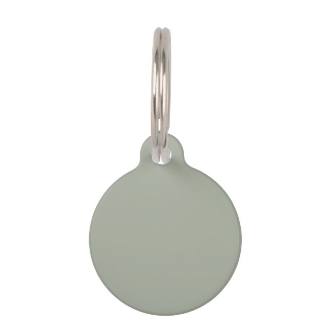 Dringend staal Solid Color Huisdierpenning (Voorkant)