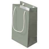 Dringend staal Solid Color Klein Cadeauzakje (Achterkant Gekanteld)