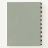 Dringend staal Solid Color Notitieboek (Achterkant)