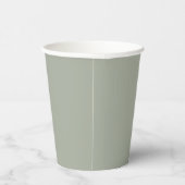 Dringend staal Solid Color Papieren Bekers (Rechts)